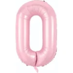 0- Rakam 34 İnc Pembe Renk Balon 76 Cm
