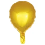 24 Inc Lateks Şekilli Gold Renk Folyo Balon