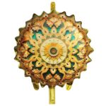 18 Inc Yuvarlak Ramazan Motifli Yeşil Folyo Balon 49,5*51,5