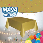 Düz Masa Örtüsü Altın