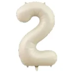 2- Rakam 34 İnc Krem Renk Balon 76 Cm
