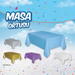 Düz Masa Örtüsü Mavi