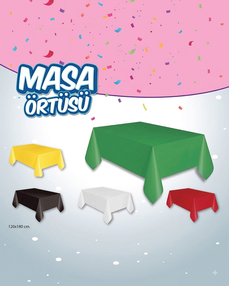 206 Düz Masa Örtüsü Yeşil - Görsel 1