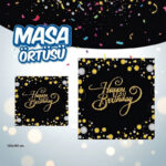 Baskılı Masa Örtüsü Happy