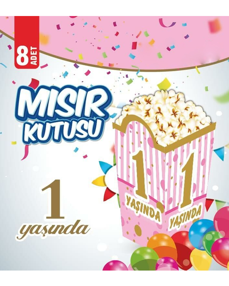 256 Mısır Kutusu 1 Yaş Pembe 8 Li - Görsel 1