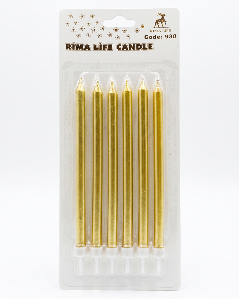332 Rima Life Candle Altın Doğum Günü Mumu 930 - Görsel 1