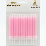 Rima Life Candle Pembe Doğum Günü Mumu 222