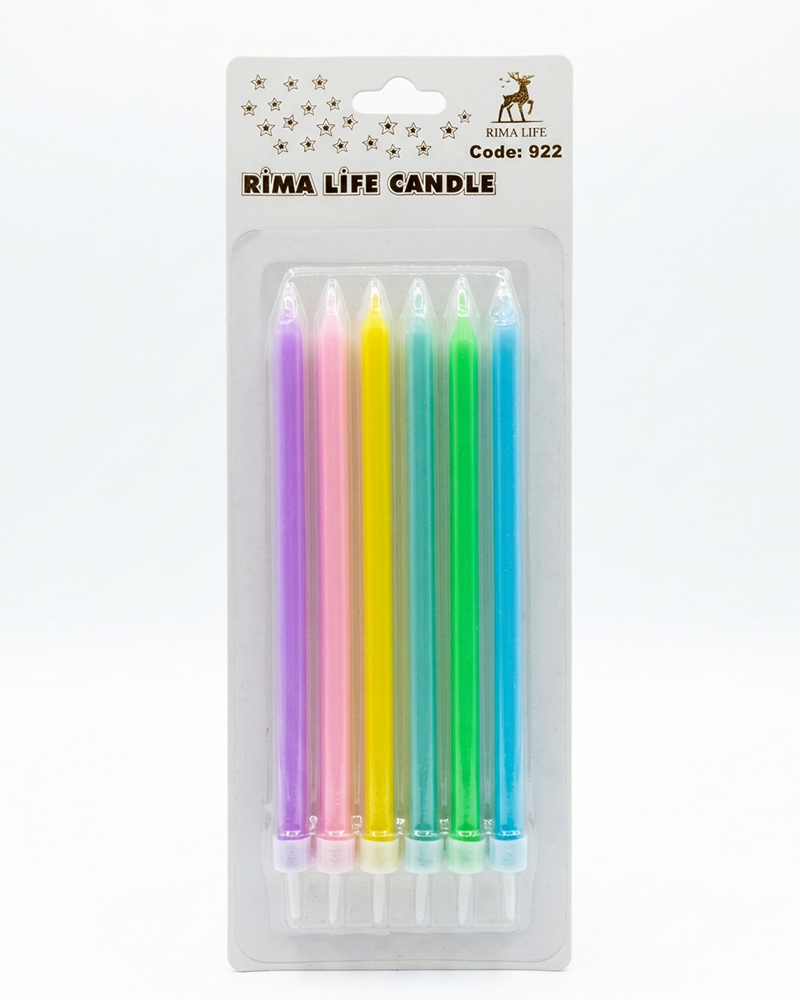 370 Rima Life Candle Renkli Doğum Günü Mumu 922 - Görsel 1