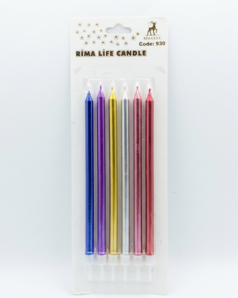 371 Rima Life Candle Renkli Doğum Günü Mumu 930 - Görsel 1