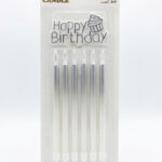 Top Candle Geçişli Beyaz Doğum Günü Mumu 90