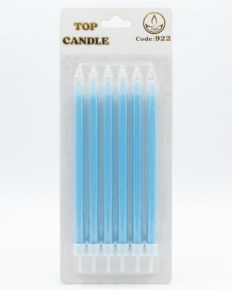 409 Top Candle Mavi Doğum Günü Mumu 922 - Görsel 1
