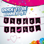 Yazı Banner Bride To Be Pembe
