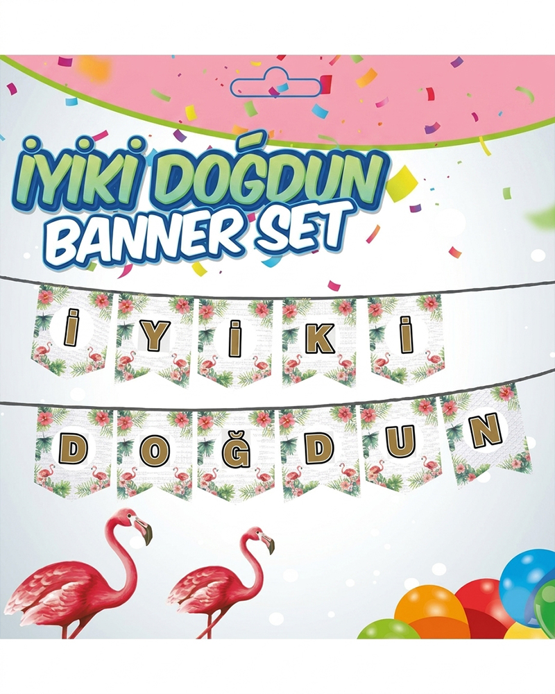 434 Yazı Banner Flamingo - Görsel 1