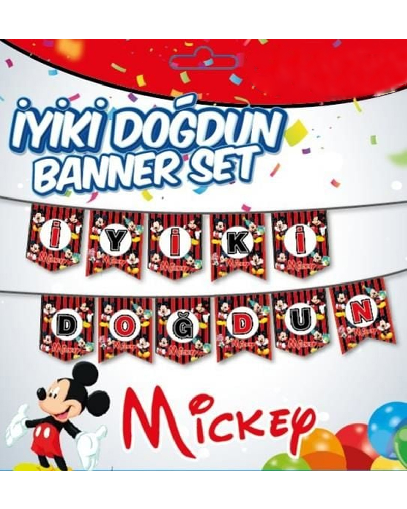 438 Yazı Banner Mickey - Görsel 1