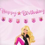 Toptan Barbie Kaligrafi Uzar Süs Ve Banner Set