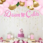 Toptan İlk Diş Pembe Kaligrafi Banner