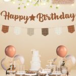 Toptan Retro Kahve Kaligrafi Uzar Süs Ve Banner Set