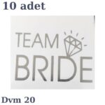 Dövme Team Bride Gümüş No:20