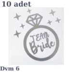 Dövme Team Bride Gümüş No:6