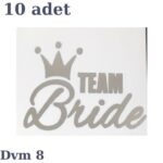 Dövme Team Bride Gümüş No:8