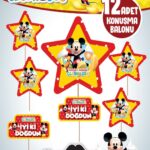 Konuşma Balonu Set 12 Li Mıckey