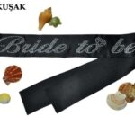 Kuşak Taşlı Bride To Be Siyah Gümüş
