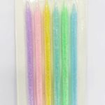 Toptan Top Candle Makaron Simli Doğum Günü Mumu
