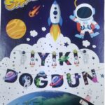 Yazı 3D Banner Uzay