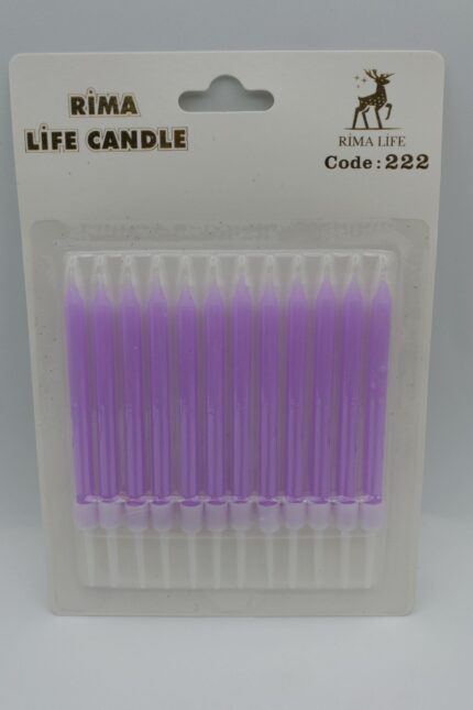 Rima Life Candle Lila Doğum Günü Mumu 222