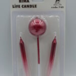 Rima Life Candle Lolipop Kırmızı Doğum Günü Mumu 745