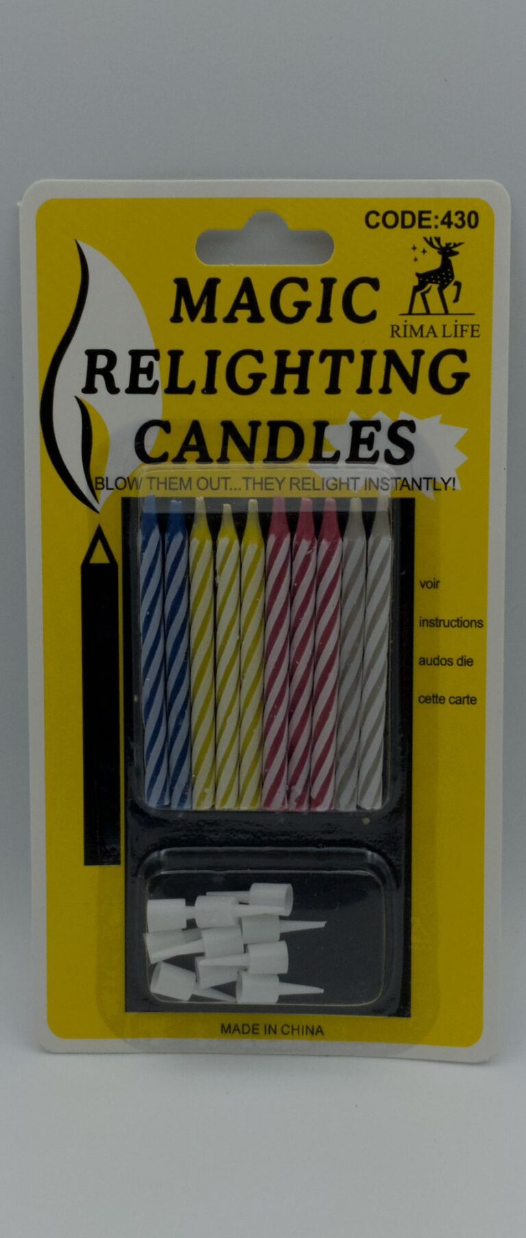 Rima Life Candle Magic Renkli Kendiliğinden Yanan Doğum Günü Mumu 430