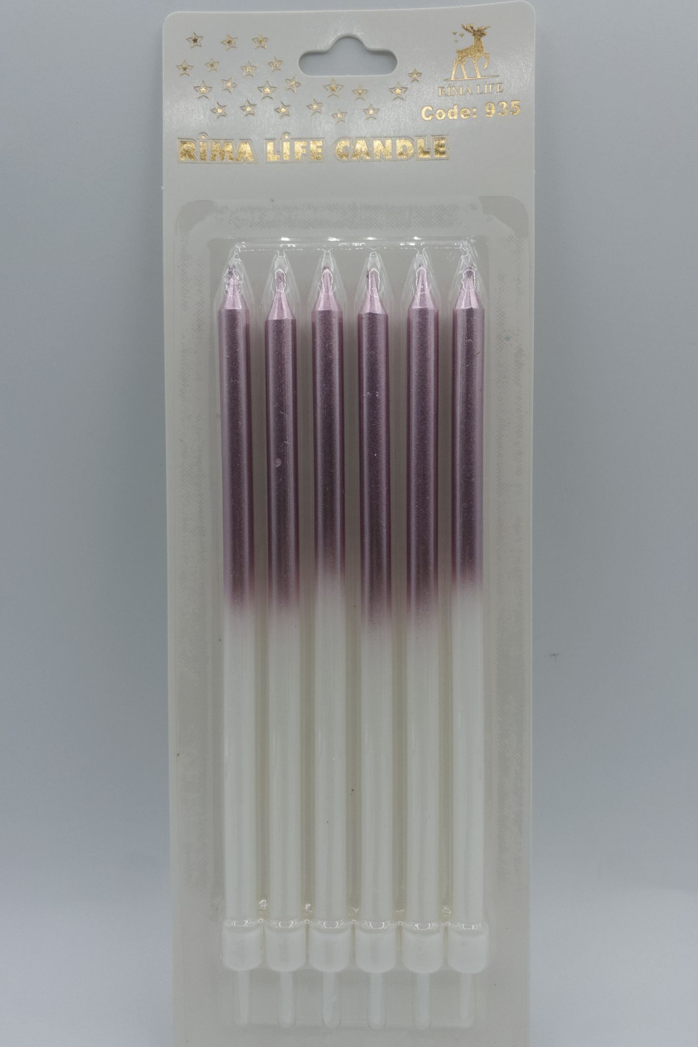 Rima Life Candle Mor Beyaz Doğum Günü Mumu 935 Rima Life Candle Mor Beyaz Doğum Günü Mumu 935