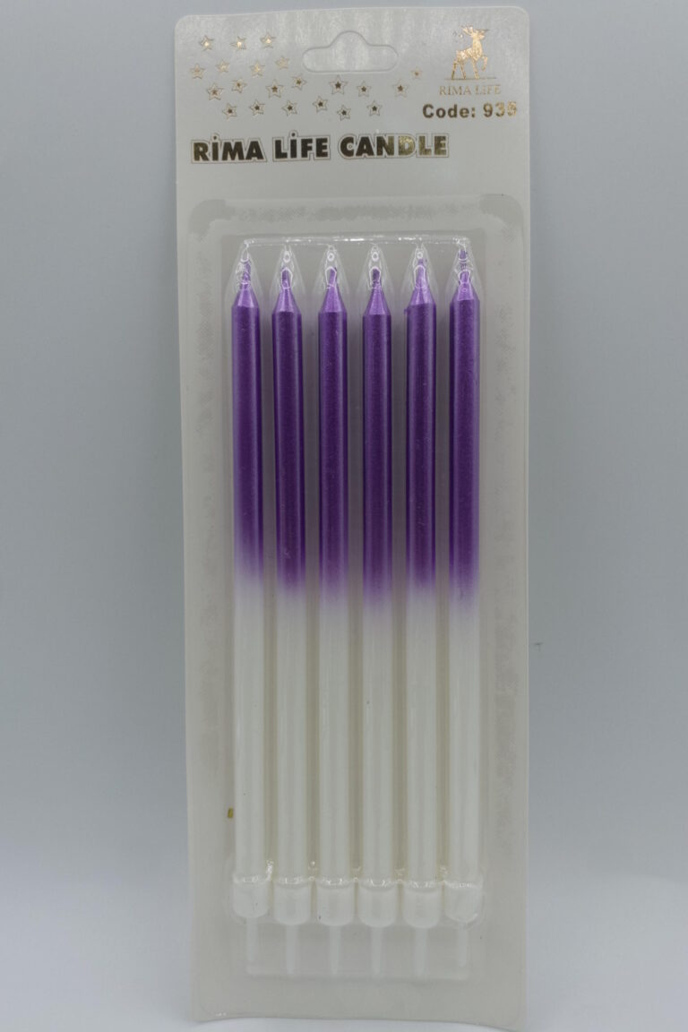Rima Life Candle Mor Beyaz Doğum Günü Mumu 938
