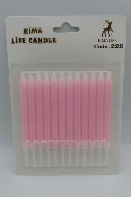 Rima Life Candle Pembe Doğum Günü Mumu 222
