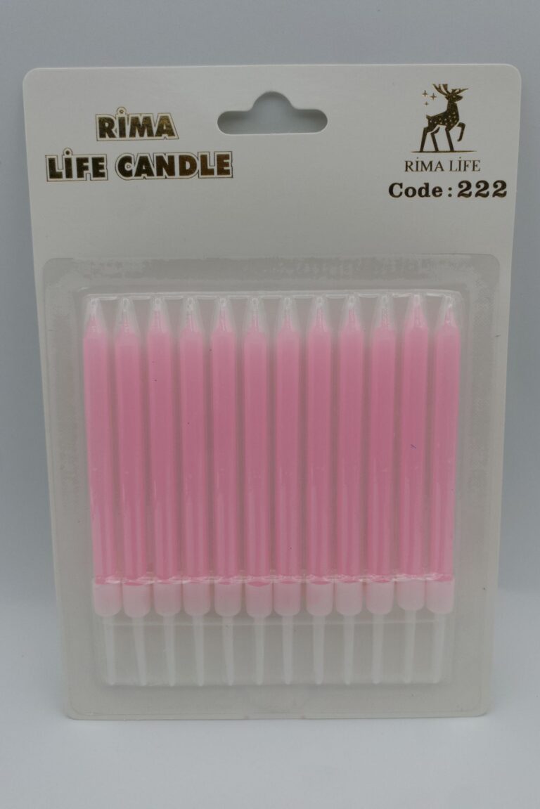 Rima Life Candle Pembe Doğum Günü Mumu 222