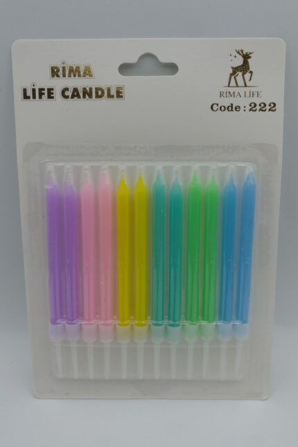 Rima Life Candle Renkli Doğum Günü Mumu 222