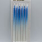Top Candle Mavi Beyaz Doğum Günü Mumu 935