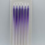 Top Candle Mor Beyaz Doğum Günü Mumu 935