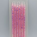 Top Candle Pembe Simli Doğum Günü Mumu 965