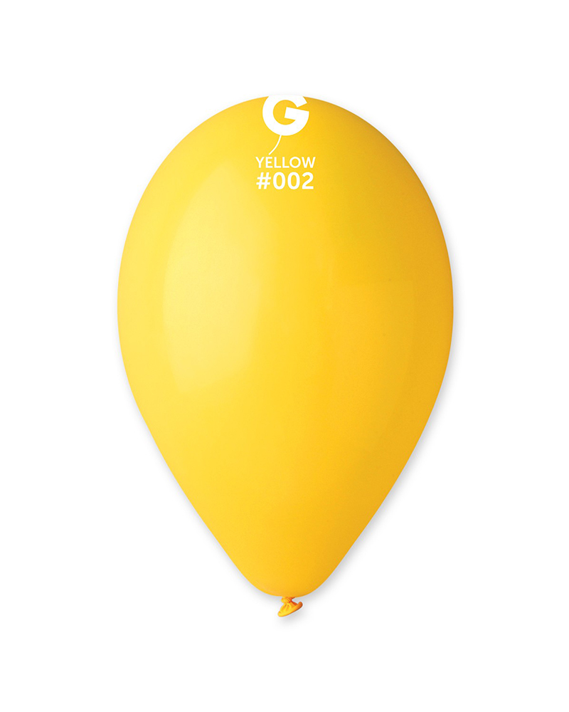 #002-Yellow 12'' Gemar Pastel Sarı/Yellow (#002) Balon 100'lü - Görsel 1
