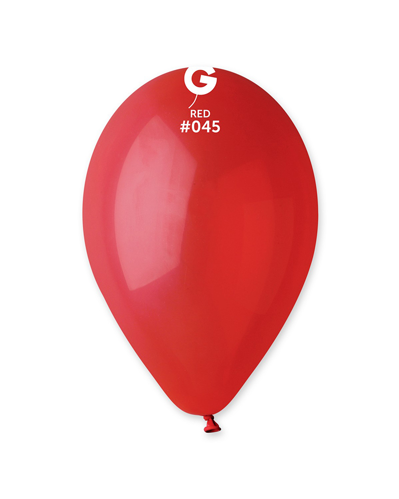 #045-Red 10'' Gemar Pastel Kırmızı/Red (#045) Balon 100'lü - Görsel 1