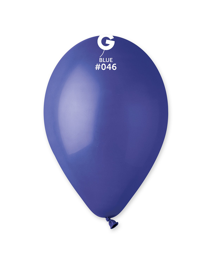 #046-Blue 12'' Gemar Pastel Koyu Mavi/Blue (#046) Balon 100'lü - Görsel 1