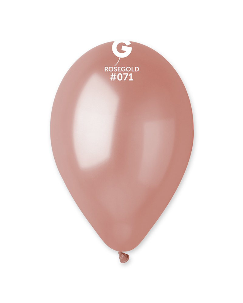 #071-Rose-Gold-M 11'' Gemar Metalik Rose Gold (#071) Balon 100'lü - Görsel 1