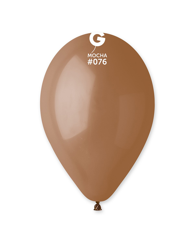 #076-Mocha 12'' Gemar Pastel Mocha (#076) Balon 100'lü - Görsel 1