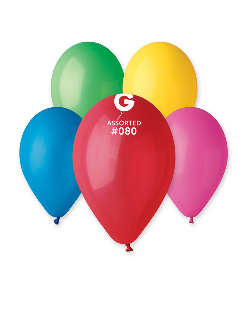#080-Classic-Assorted 10'' Gemar Pastel Karışık (14/A-#080) Balon 100'lü - Görsel 1