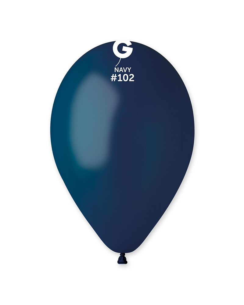 #102-Navy 12'' Gemar Pastel Lacivert/Navy (#102) Balon 100'lü - Görsel 1