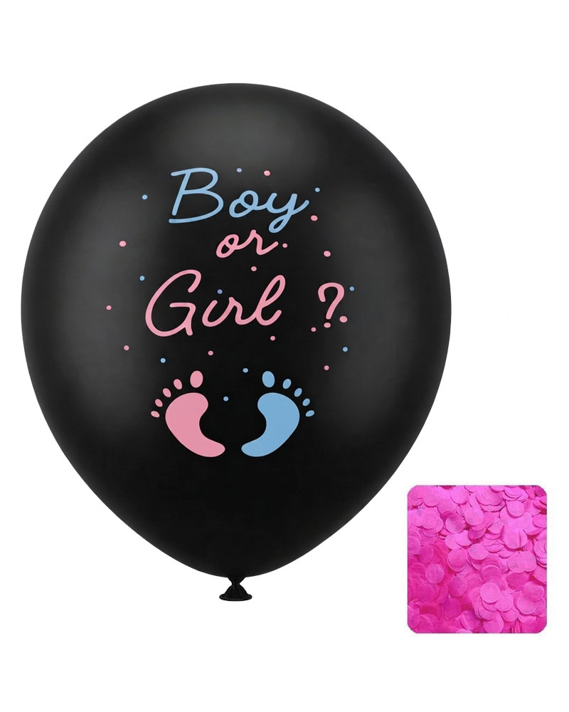 46 Boy or Girl Cinsiyet Belirleme Balonu Kız Bebek 24 Inc - Görsel 1