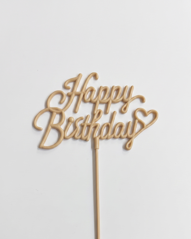 57 Happy Birthday Krem Pasta Üstü Mika x10 - Görsel 1