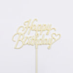 Happy Birthday Mum Beyazı Pasta Üstü Mika x10