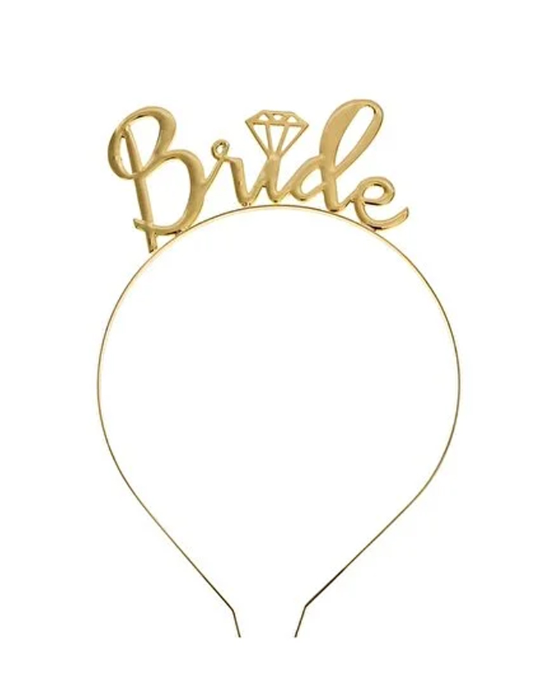 97 Bride Gold Metal Taç - Görsel 1